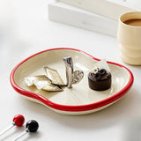 Maxbell Countertop Fruit Bowl Decorative Fruit Serving Plate for Coffee Table Buffet Beige
