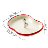 Maxbell Countertop Fruit Bowl Decorative Fruit Serving Plate for Coffee Table Buffet Beige