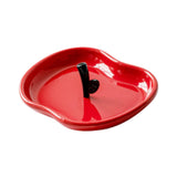 Maxbell Countertop Fruit Bowl Decorative Fruit Serving Plate for Coffee Table Buffet Red