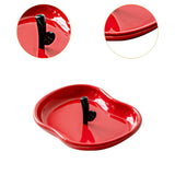 Maxbell Countertop Fruit Bowl Decorative Fruit Serving Plate for Coffee Table Buffet Red