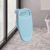 Maxbell Hand Washing Board for Clothes with Soap Holder for Children's Clothes Socks Blue