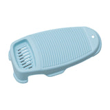 Maxbell Hand Washing Board for Clothes with Soap Holder for Children's Clothes Socks Blue