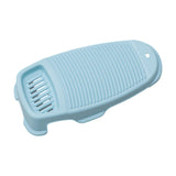 Maxbell Hand Washing Board for Clothes with Soap Holder for Children's Clothes Socks Blue