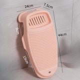 Maxbell Hand Washing Board for Clothes with Soap Holder for Children's Clothes Socks Pink