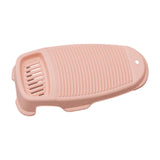 Maxbell Hand Washing Board for Clothes with Soap Holder for Children's Clothes Socks Pink
