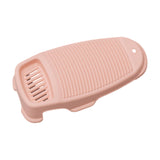 Maxbell Hand Washing Board for Clothes with Soap Holder for Children's Clothes Socks Pink