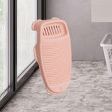 Maxbell Hand Washing Board for Clothes with Soap Holder for Children's Clothes Socks Pink