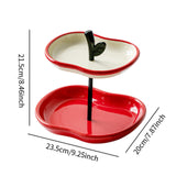 Maxbell Double Layers Fruit Bowl Fruit Serving Plate for Restaurant Dining Room Dorm