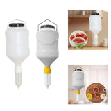 Maxbell Sauce Dispenser Hanging Condiment Dispenser Bottle for Camping Outdoor Salad Yellow