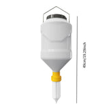 Maxbell Sauce Dispenser Hanging Condiment Dispenser Bottle for Camping Outdoor Salad Yellow