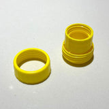 Maxbell Sauce Dispenser Hanging Condiment Dispenser Bottle for Camping Outdoor Salad Yellow