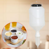 Maxbell Sauce Dispenser Hanging Condiment Dispenser Bottle for Camping Outdoor Salad White