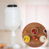 Maxbell Sauce Dispenser Hanging Condiment Dispenser Bottle for Camping Outdoor Salad White