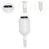 Maxbell Sauce Dispenser Hanging Condiment Dispenser Bottle for Camping Outdoor Salad White