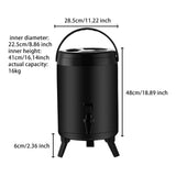 Maxbell Stainless Steel Insulated Barrel Keeping Hot Use for Tea Party Use 18L