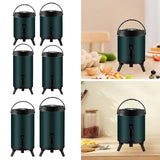 Maxbell Stainless Steel Insulated Barrel with Handle Stock Pots for Tea Juice Coffee 6L