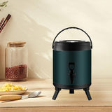 Maxbell Stainless Steel Insulated Barrel with Handle Stock Pots for Tea Juice Coffee 6L