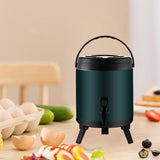 Maxbell Stainless Steel Insulated Barrel with Handle Stock Pots for Tea Juice Coffee 8L