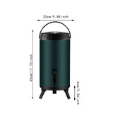 Maxbell Stainless Steel Insulated Barrel with Handle Stock Pots for Tea Juice Coffee 12L