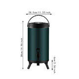 Maxbell Stainless Steel Insulated Barrel with Handle Stock Pots for Tea Juice Coffee 14L