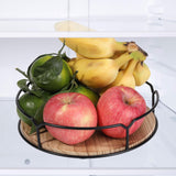 Maxbell Wooden Turntable Tray Rotating Versatile for Kitchen Countertop Refrigerator 10 Inch