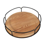 Maxbell Wooden Turntable Tray Rotating Versatile for Kitchen Countertop Refrigerator 10 Inch