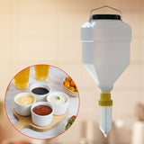 Maxbell Sauce Dispenser Multipurpose Condiment Bottle for Restaurant Kitchen Camping Yellow