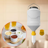 Maxbell Sauce Dispenser Multipurpose Sauce Squeeze Bottle for Camping Kitchen Picnic Yellow