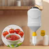 Maxbell Sauce Dispenser Multipurpose Sauce Squeeze Bottle for Camping Kitchen Picnic Yellow