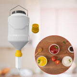 Maxbell Sauce Dispenser Multipurpose Sauce Squeeze Bottle for Camping Kitchen Picnic Yellow