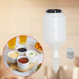 Maxbell Sauce Dispenser Multipurpose Sauce Squeeze Bottle for Camping Kitchen Picnic White