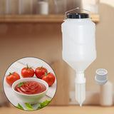 Maxbell Sauce Dispenser Multipurpose Sauce Squeeze Bottle for Camping Kitchen Picnic White