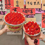 Maxbell Enamel Basin with Lid Thickened Kitchen Supplies Multipurpose Lard Oil Basin 0.65L