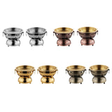Maxbell Mini Hot Pot Traditional Chinese Hot Pot for Kitchen Countertop Home Camping S silver