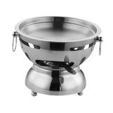 Maxbell Mini Hot Pot Traditional Chinese Hot Pot for Kitchen Countertop Home Camping S silver