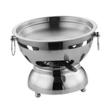 Maxbell Mini Hot Pot Traditional Chinese Hot Pot for Kitchen Countertop Home Camping S silver