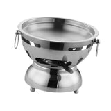 Maxbell Mini Hot Pot Traditional Chinese Hot Pot for Kitchen Countertop Home Camping S silver