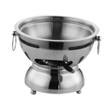 Maxbell Mini Hot Pot Traditional Chinese Hot Pot for Kitchen Countertop Home Camping M silver