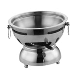 Maxbell Mini Hot Pot Traditional Chinese Hot Pot for Kitchen Countertop Home Camping M silver