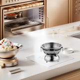 Maxbell Mini Hot Pot Traditional Chinese Hot Pot for Kitchen Countertop Home Camping M silver