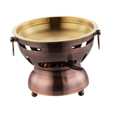 Maxbell Mini Hot Pot Traditional Chinese Hot Pot for Kitchen Countertop Home Camping S red
