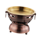 Maxbell Mini Hot Pot Traditional Chinese Hot Pot for Kitchen Countertop Home Camping S red