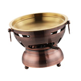 Maxbell Mini Hot Pot Traditional Chinese Hot Pot for Kitchen Countertop Home Camping S red
