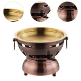 Maxbell Mini Hot Pot Traditional Chinese Hot Pot for Kitchen Countertop Home Camping S red