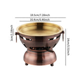 Maxbell Mini Hot Pot Traditional Chinese Hot Pot for Kitchen Countertop Home Camping S red