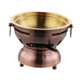 Maxbell Mini Hot Pot Traditional Chinese Hot Pot for Kitchen Countertop Home Camping M red