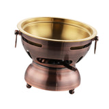 Maxbell Mini Hot Pot Traditional Chinese Hot Pot for Kitchen Countertop Home Camping M red