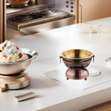 Maxbell Mini Hot Pot Traditional Chinese Hot Pot for Kitchen Countertop Home Camping M red
