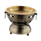 Maxbell Mini Hot Pot Traditional Chinese Hot Pot for Kitchen Countertop Home Camping S bronze