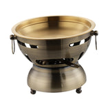 Maxbell Mini Hot Pot Traditional Chinese Hot Pot for Kitchen Countertop Home Camping S bronze